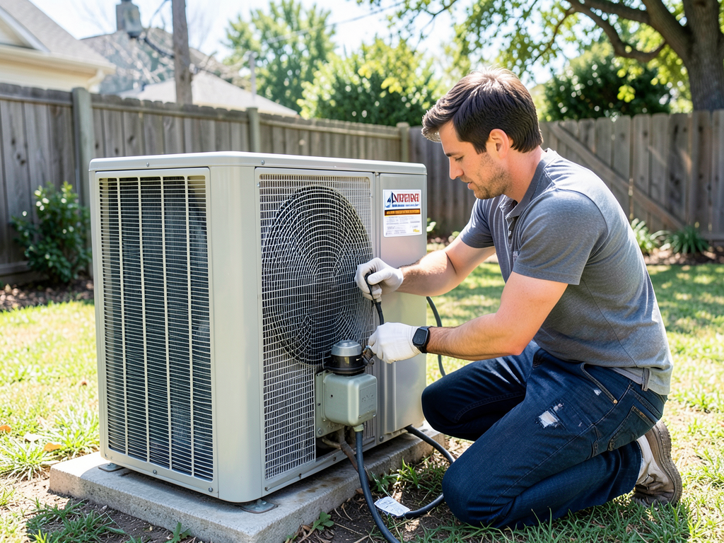 Replacing a dead condenser fan motor in the middle